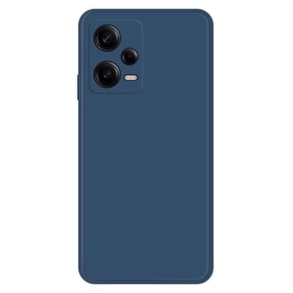 Avfasat gummerat anti-droppskydd för Xiaomi Redmi Note 12 Pro - Mörkblå Blå