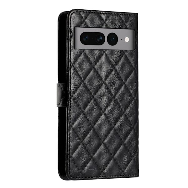 Toimiva rombinen lompakkokotelo Google Pixel 7 Pro - Musta Black