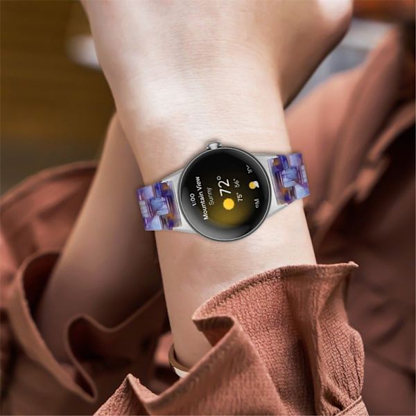 Google Pixel Watch-klokkerem i harpiksstil - Havblå Multicolor