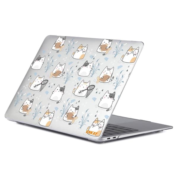 HAT PRINCE MacBook Pro 14 M1 / M1 Max (A2442, 2021) søtt deksel i dyrestil - Søte Katter White