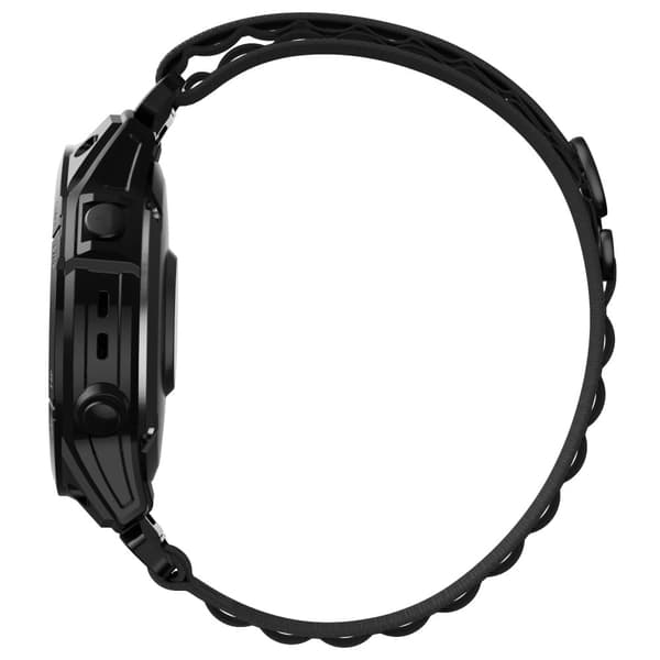 Garmin Fenix 7 / Forerunner 965 / 955 / 945 / 935 Kellon hihna Nylon Loop Pikavapautus 22mm Ranneke - Musta Black