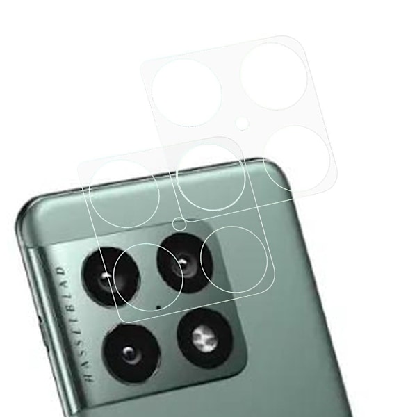 2Pcs OnePlus 10 Pro arc edge kameralinsebeskytter af hærdet glas Transparent