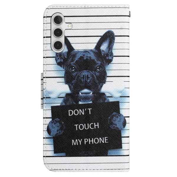 Wonderland Samsung Galaxy A54 Flippetui - Don't Touch My Phone Black