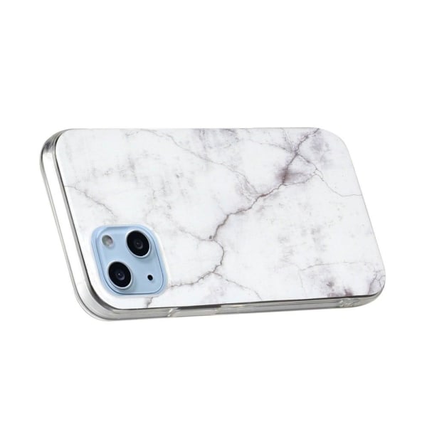 Marble design iPhone 14 Plus cover - Hvid Marmor White