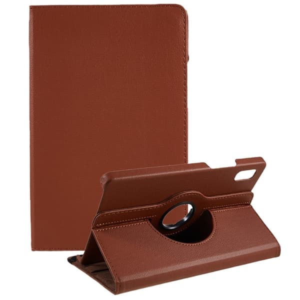 Lenovo Tab M9 enkelt læderetui med elastisk bånd - Brun Brown