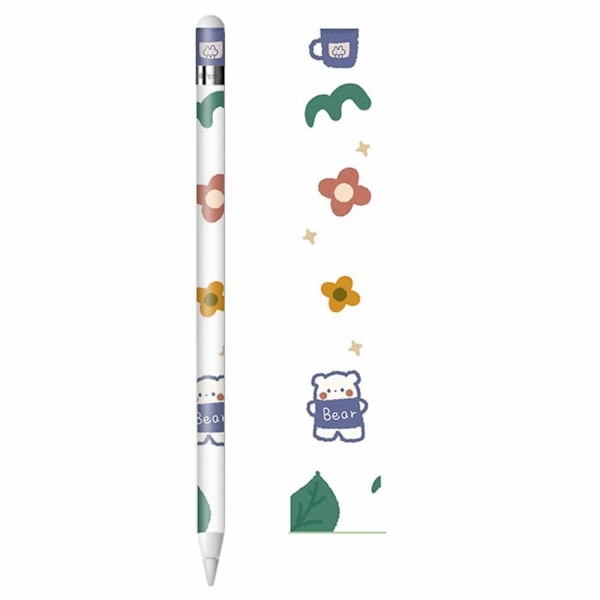 Apple Pencil cool tarra - Söpö Kukka Ja Karhu Multicolor