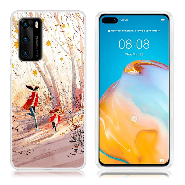 Deco Huawei P40 skal - Glad Löpning multifärg