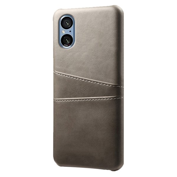 Dual Card Etui Sony Xperia 5 V - Grå Silver grey
