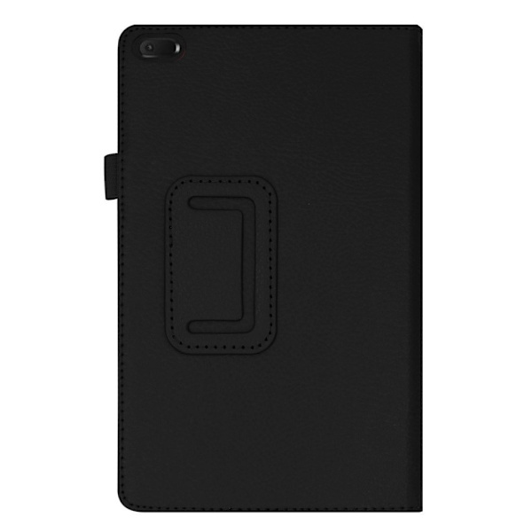 Lenovo Tab E8 litchi-nahkakotelo - Musta Black