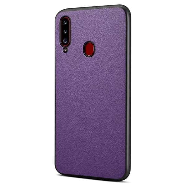 Mat og elegant tekstureret Samsung Galaxy A20s cover - Lilla Purple