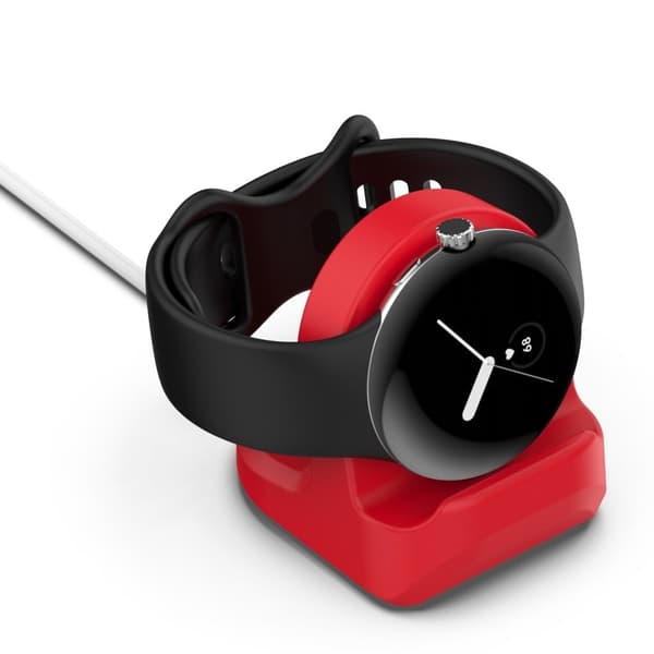 Google Pixel Watch silikoninen latausteline - Punainen Red