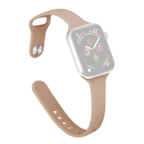 Apple Watch 41mm / 40mm / 38mm ohut silikoninen ranneke - Maito Tee Brown