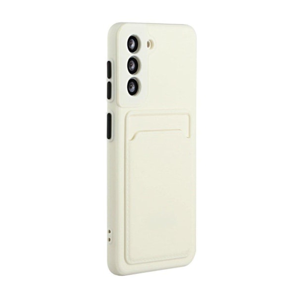 Card Holder Suojakuori For Samsung Galaxy S21 Plus - Valkoinen White