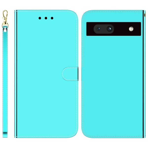 Mirror Google Pixel 7a Läppäkotelo - Syaani Green