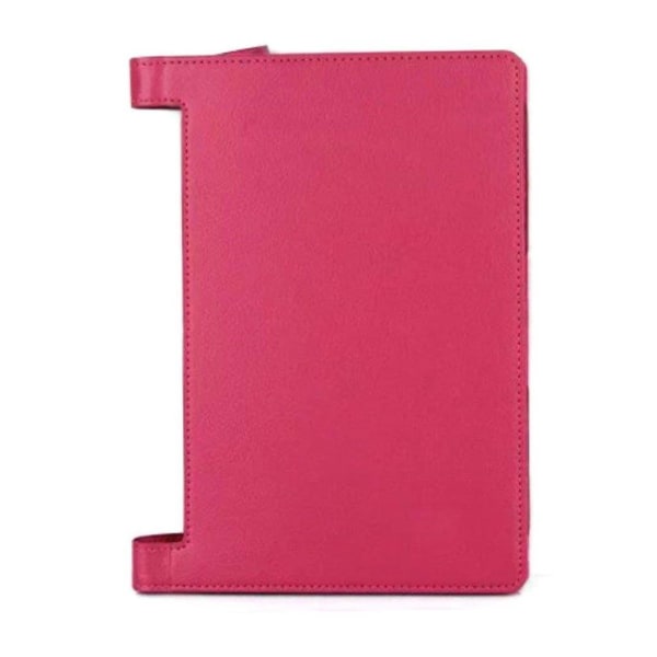 Lenovo Yoga Tab 3 10 (10.1") Litsi Pintainen Keinonahka Kotelo - Pink