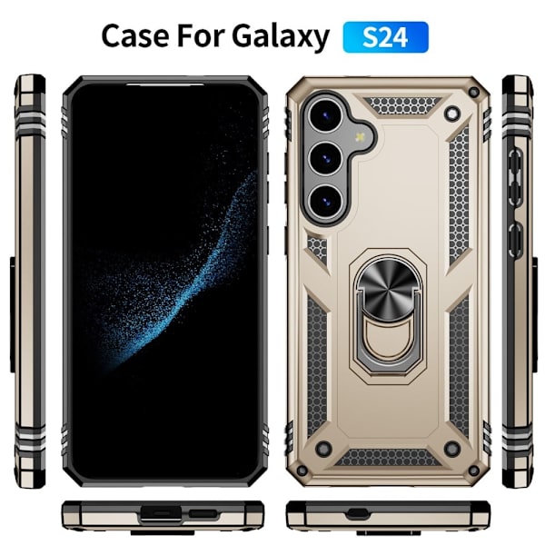 Bofink Combat Samsung Galaxy S24 deksel - Gull Gold