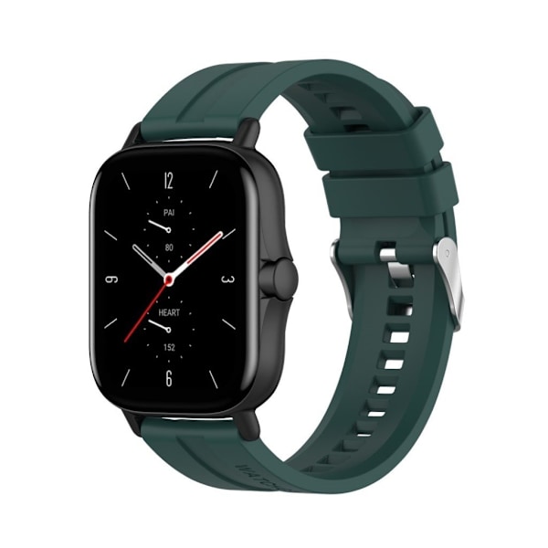 20mm silicone watchband for Amazfit GTS devices - Dark Green Grön