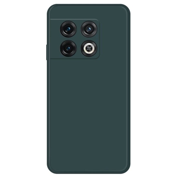 Beveled anti-drop rubberized cover for OnePlus 10 Pro - Blackish Green