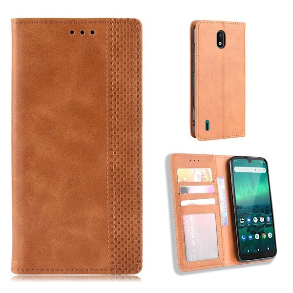 Bofink Vintage Nokia 1.3 læder etui - Brun Brown