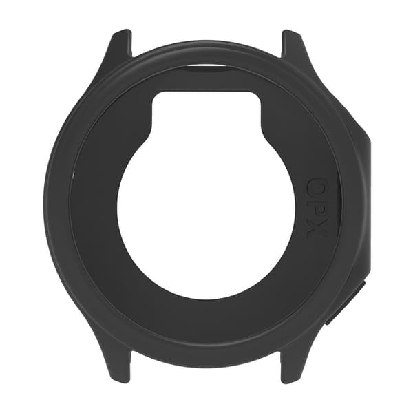 Oppo Watch X Frame Cover Silicone Protection Case Anti-Collision Smartwatch Edge Sleeve - Sort Black
