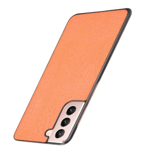 Croco Samsung Galaxy S21 cover - Orange Orange