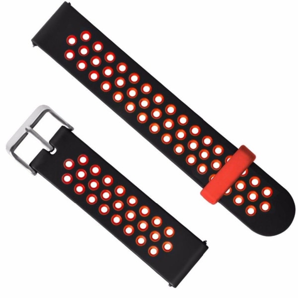 Amazfit GTS two-color silicone watch band - Black / Red