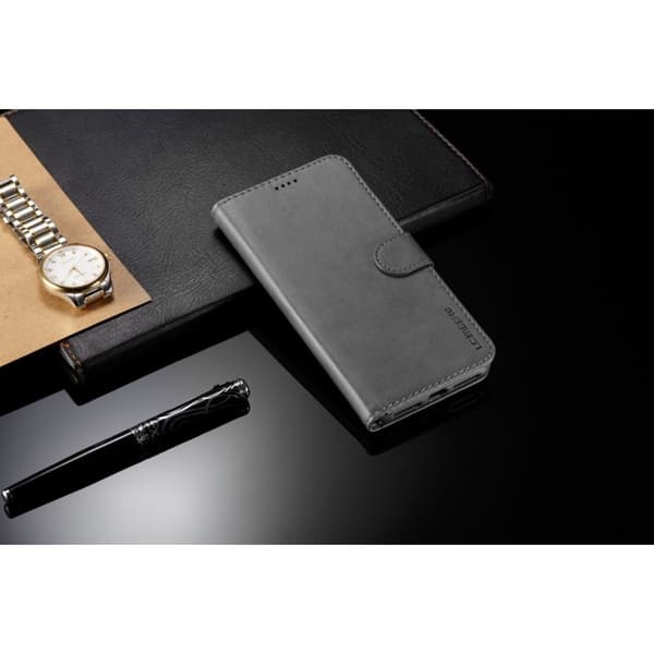 LC.IMEEKE iPhone Xr flip case - Harmaa Silver grey