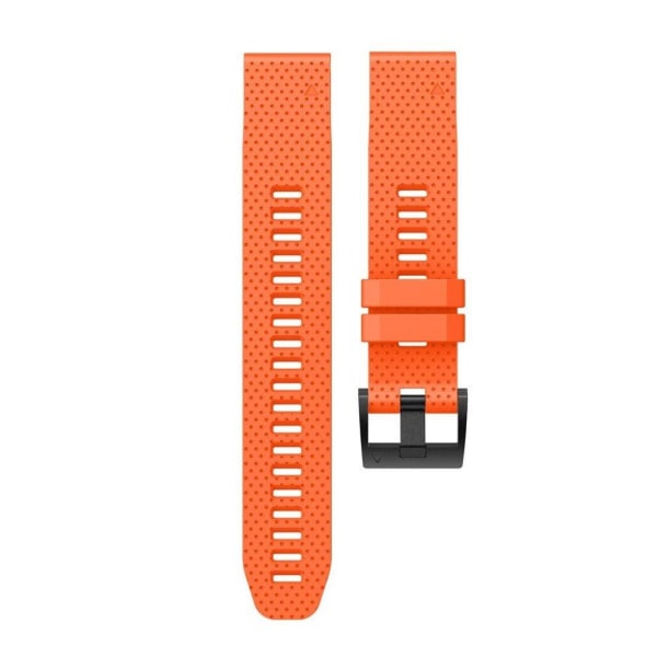 Stylish silicone watch band for Garmin Fenix 5S - Orange Orange