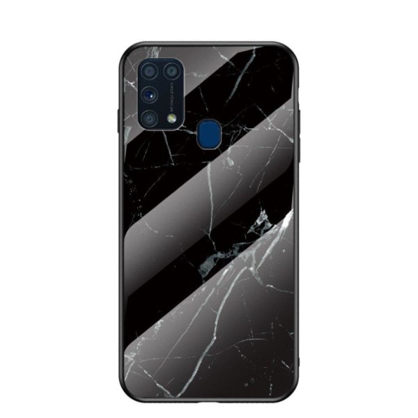 Fantasy Marble Samsung Galaxy M31 cover - Rød Black