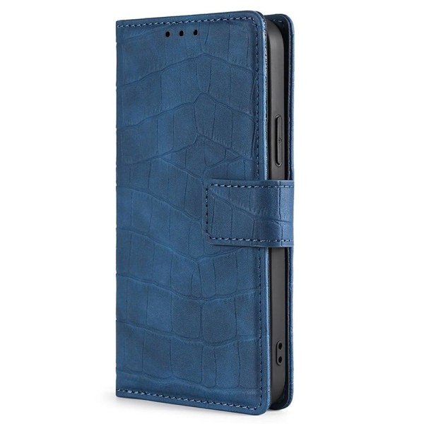 Croco Samsung Galaxy M53 5G cover - Blå Blue