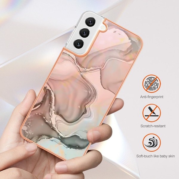 Marble Samsung Galaxy S22 Etui - Grøn Green