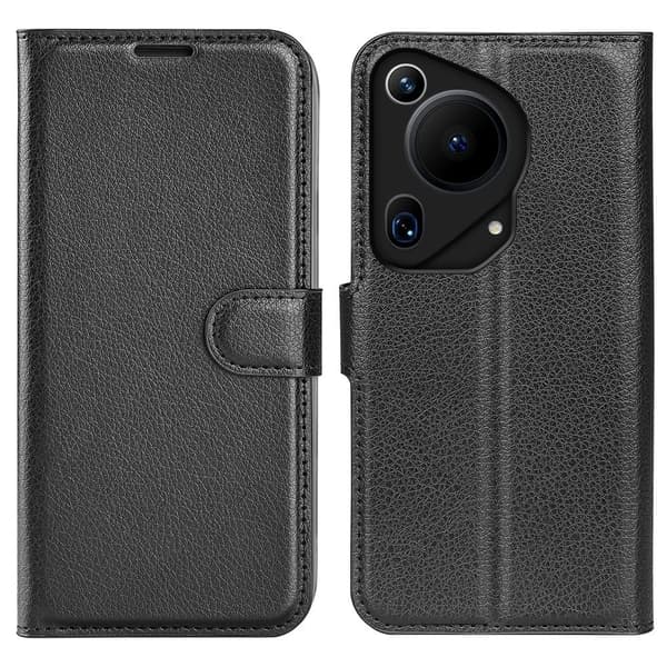 Klassisk Huawei Pura 70 Ultra flip etui - Sort Black