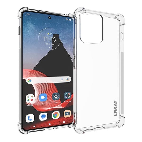 ENKAY klart faldsikkert etui til Motorola ThinkPhone Transparent