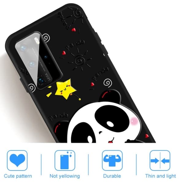 Imagine Huawei P40 deksel - Panda Multicolor