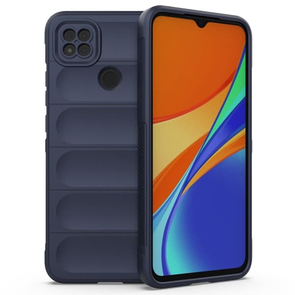 Deksel med mykt grep for Xiaomi Redmi 9C - Mørkeblå Blue