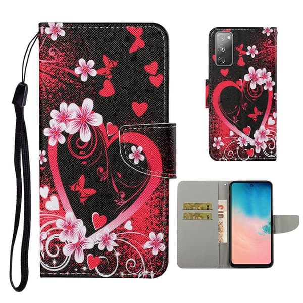 Wonderland Samsung Galaxy S20 FE 5G / Samsung Galaxy S20 FE flip-etui - Hjerte Red