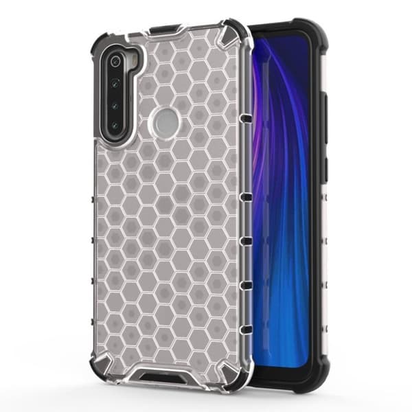 Bofink Honeycomb Xiaomi Redmi Note 8 kuoret - Valkoinen White