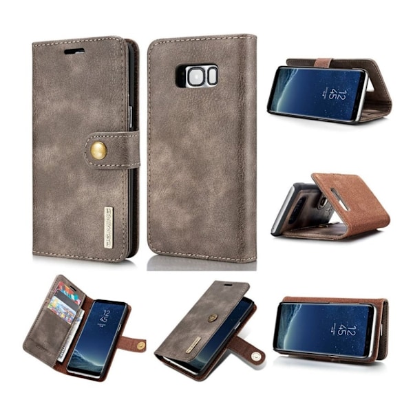 DG.Ming 2-i-1 Samsung Galaxy S8 fodral - Brun Brun