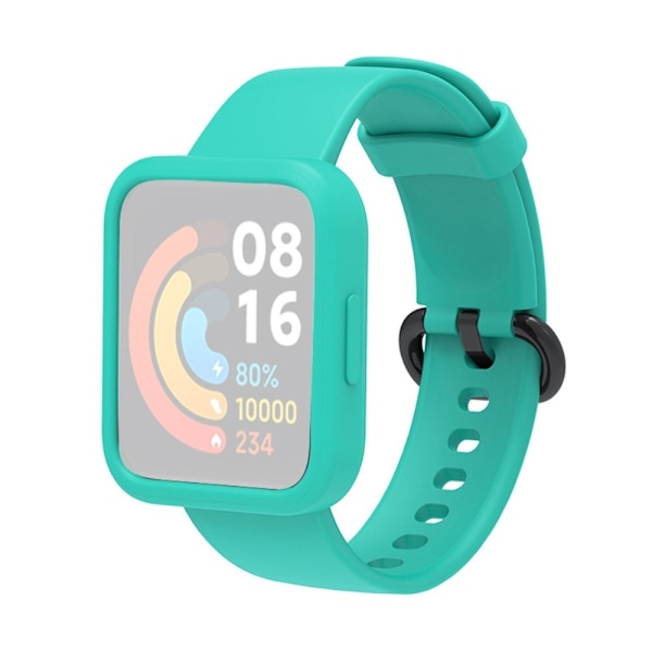 Xiaomi Redmi Watch silikoneurrem med cover - Grøn / Grøn Green