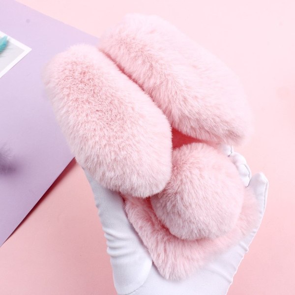 Fluffy Rabbit Samsung Galaxy A20e skal - Rosa Rosa