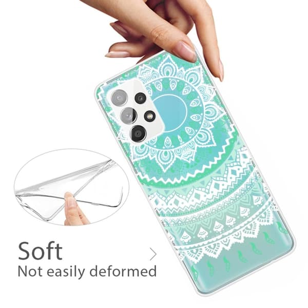 Deco Samsung Galaxy A53 5G Suojakotelo - Valkoinen Mandala Pattern White