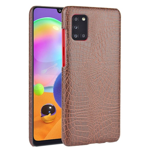 Croco kuoret - Samsung Galaxy A31 - Ruskea Brown