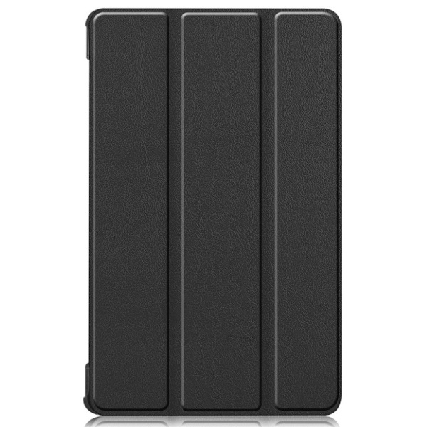 Lenovo Tab M8 enkelt trefaldigt flipfodral i läder - Svart Svart