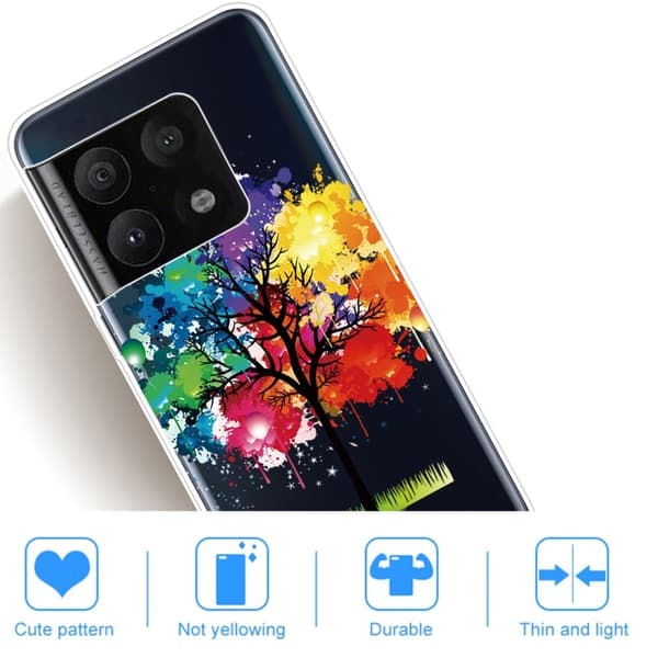 Deco OnePlus 10 Pro Etui - Fargerik Tre Multicolor