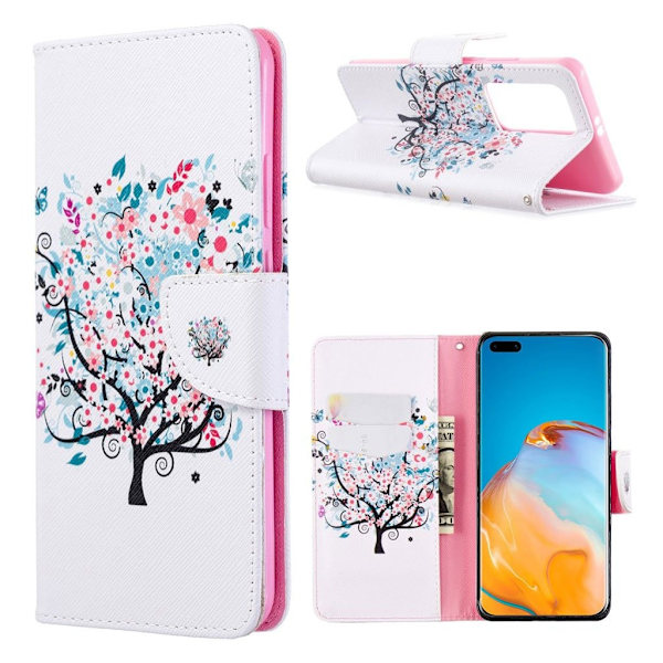 Wonderland Huawei P40 Pro etui - Blomstret Træ Multicolor