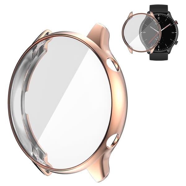 Amazfit GTR 2 lasitettu kehys - Ruusukulta Pink