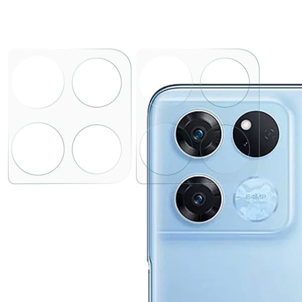 2 st OnePlus Ace Racing arc edge linsskydd av härdat glas Transparent