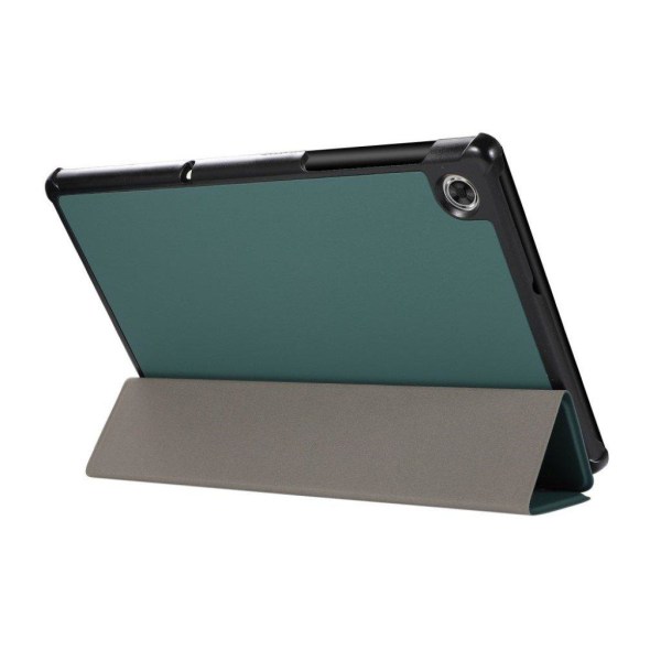 Lenovo Tab M10 FHD Plus tri-fold læder flip case - Mørkegrøn Green