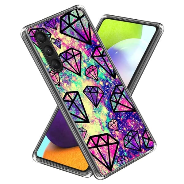 Deco Samsung Galaxy A25 deksel - Diamanter Purple