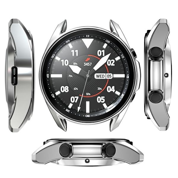 Samsung Galaxy Watch 3 (45mm) hållbar bumper - silver Silvergrå
